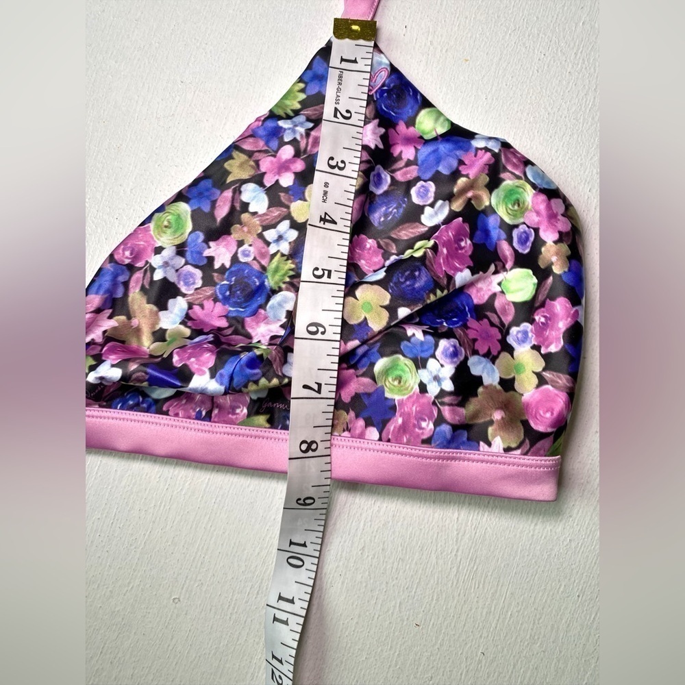 Parade size 3x NWT GANNI Luminous Glow Triangle Bralette GLOW SATIN - Picture 4 of 9